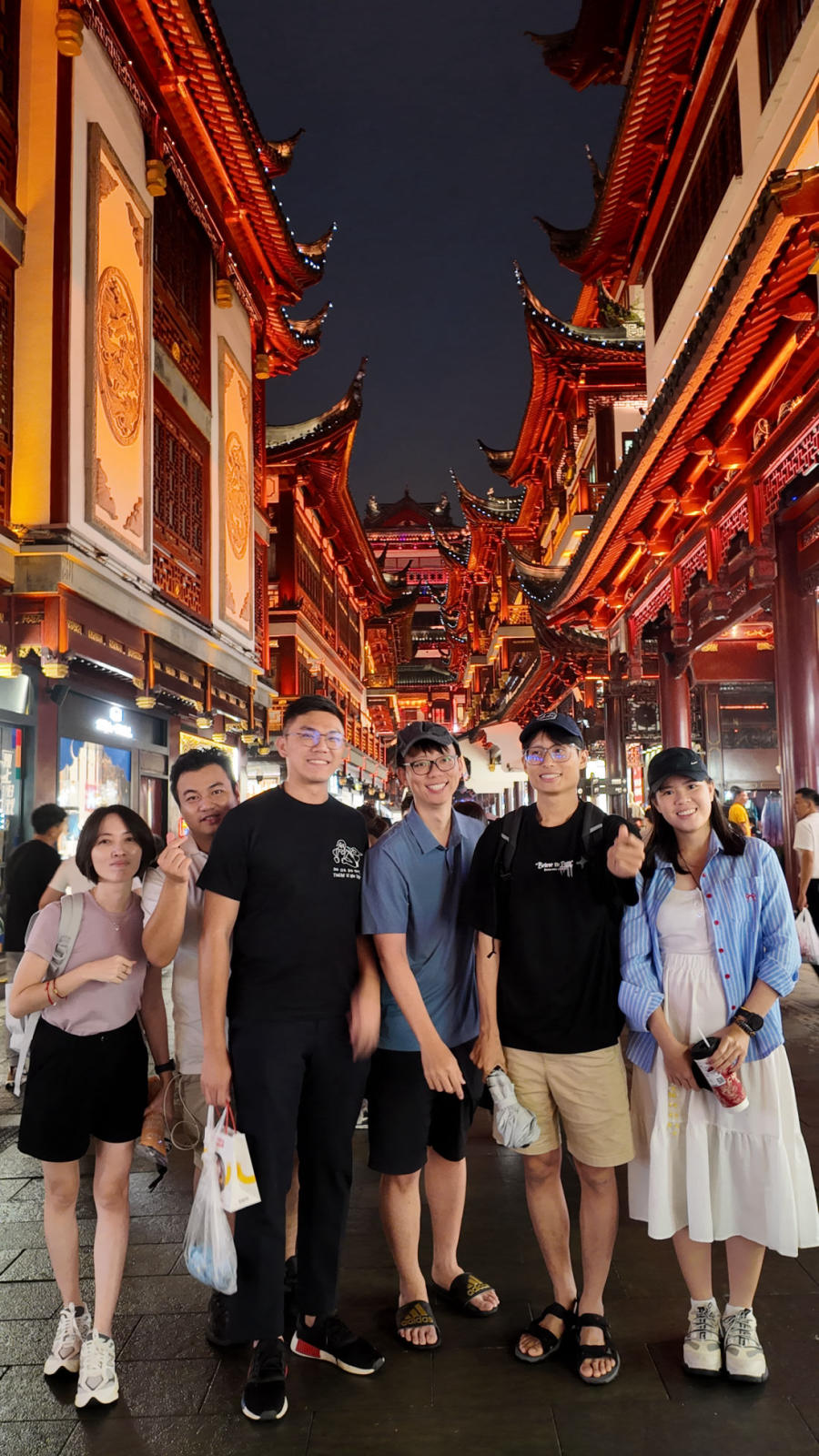 NexWave team trip — Shanghai night street
